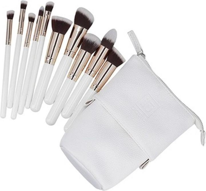 Actual product image Ilu Basic Set 10 Makeup Brushes with White Bag (Set)