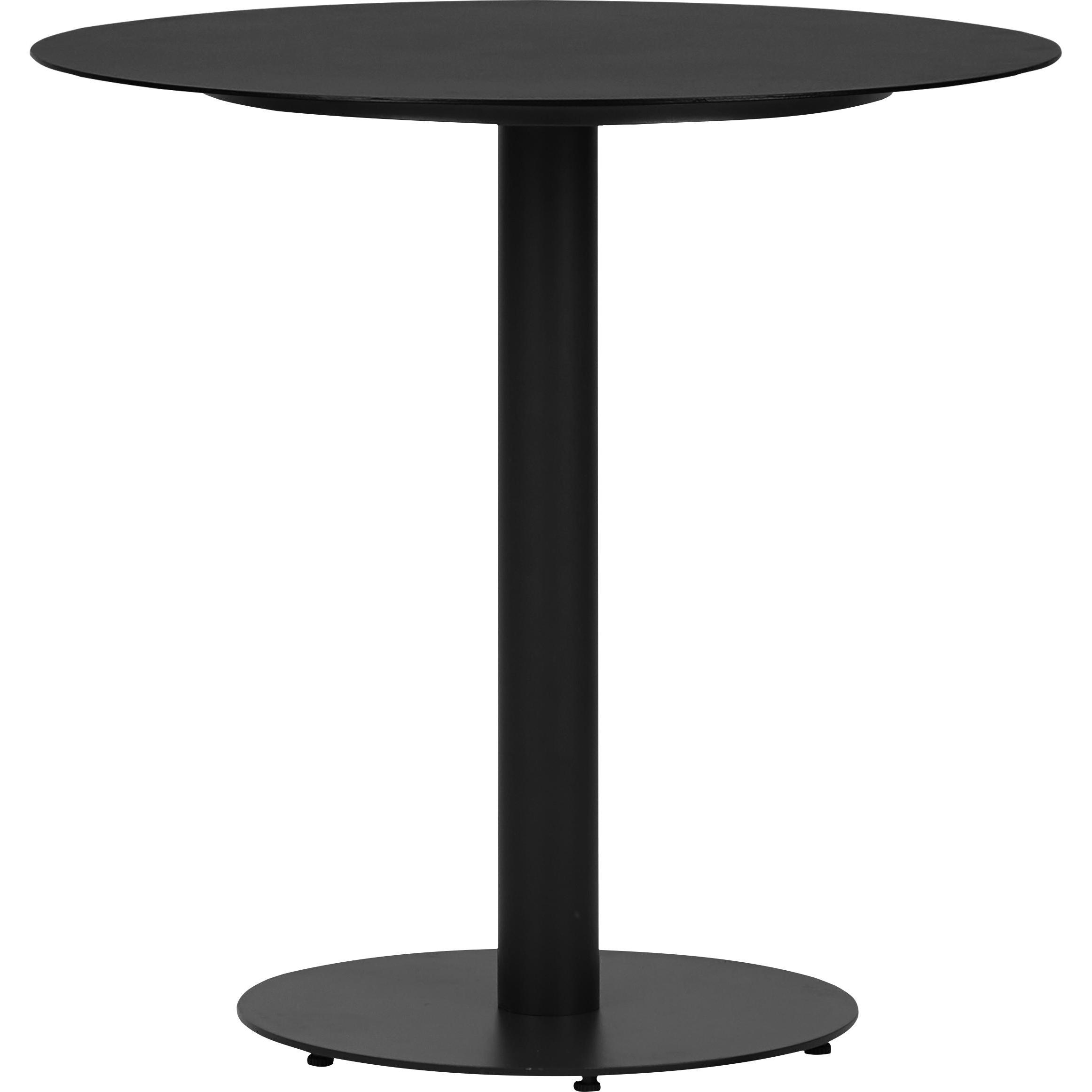 Schou, Gartentisch + Balkontisch, Bistritisch HECTOR Ø70cm, schwarz (70 cm)