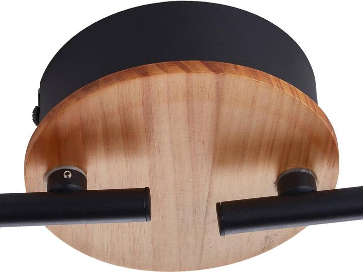 Actual product image Lindby Manel LED spotlight wood 4-light (1180 lm)