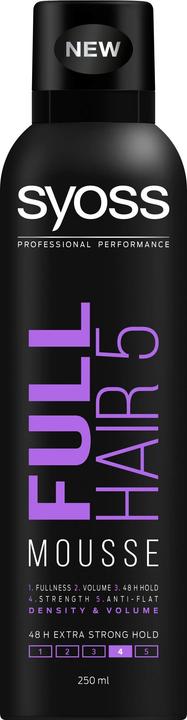 Actual product image Syoss Full Hair 5 Fullness Volume Mousse Tuzici Pena (250 ml, Volume foam)