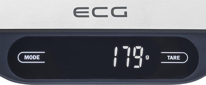 Actual product image ECG KV 215 S Kitchen Scale, Stainless Steel Countertop Rectangle Electronic Kitchen Scale