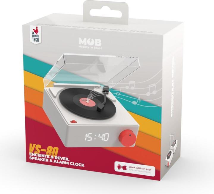Actual product image Mobility on Board Retro Speaker & Alarm Clock VS-80 blue (8 h)