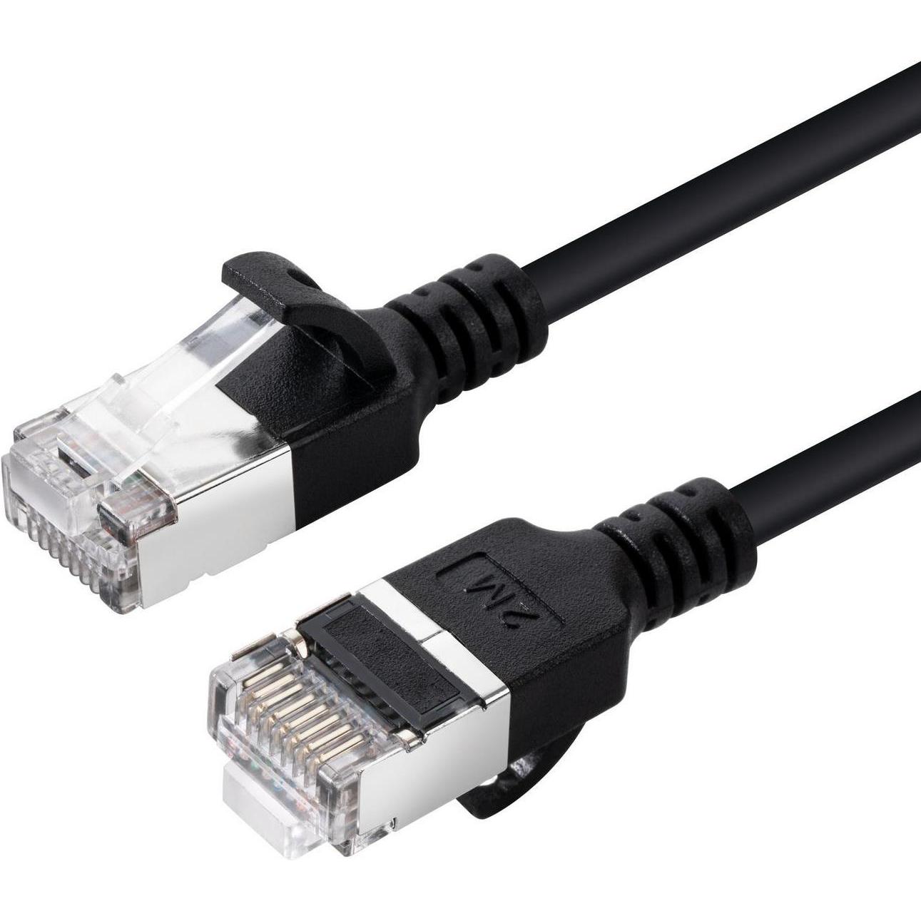 MicroConnect CAT6A U-FTP Slim, LSZH, 0.25m (U/FTP, CAT6a, 0.25 m), Netzwerkkabel
