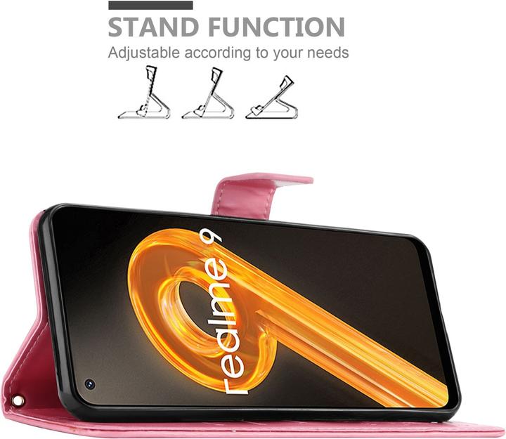 Image du produit Cadorabo Étui Flower Book pour Realme 9 4G / 9 PRO+ (Realme 9 4G, Realme 9 Pro Plus)