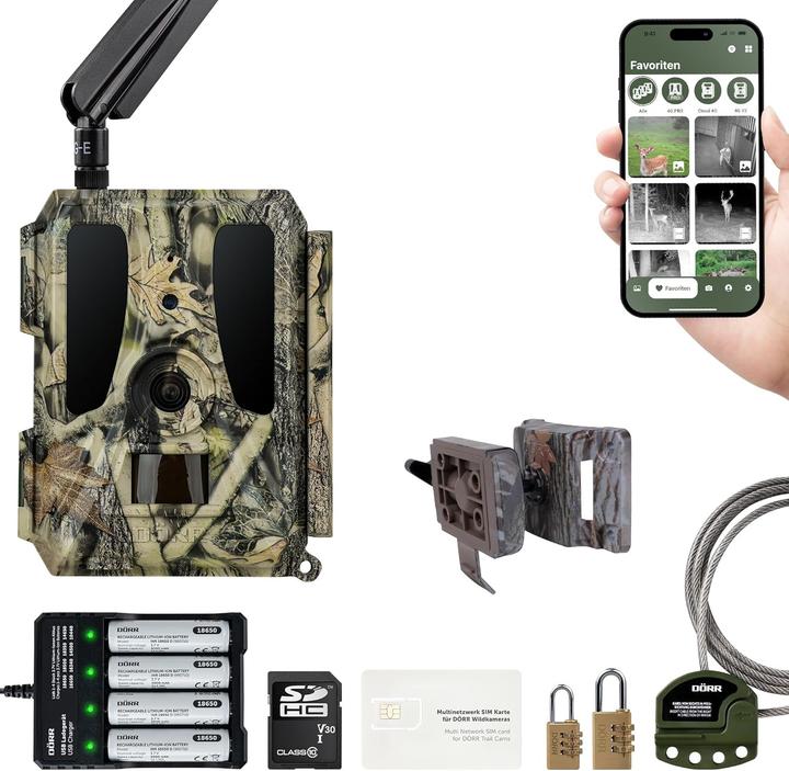 Produktbild Dörr Cloud Pro Wildkamera Starter-Set mit 4G Bildübertragung, 24MP, App