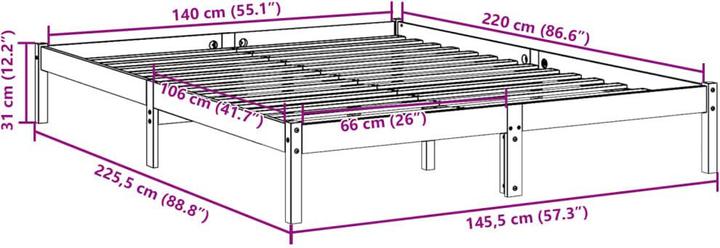 Actual product image vidaXL Gill (140 x 220 cm)