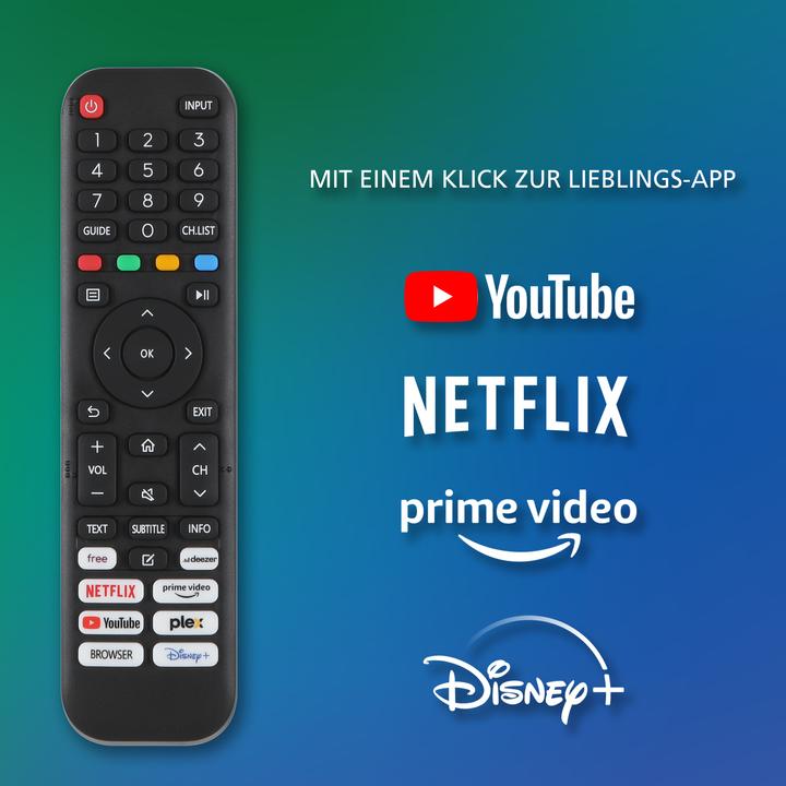 Produktbild Telefunken Fernseher 43 Zoll Smart TV VIDAA (4K UHD, HDR Dolby Vision, HD+ 6 Monate, Triple-Tuner) (43", LED, 4K, 2025)