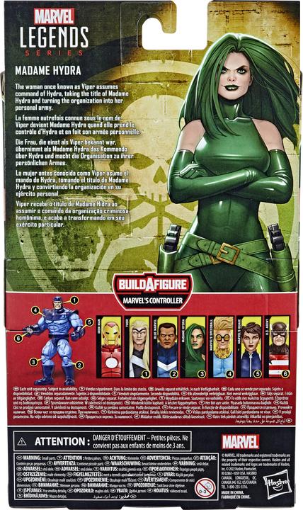 Actual product image Hasbro Legends Series Madame Hydra, 15 cm tall action figure to collect, 4 accessories