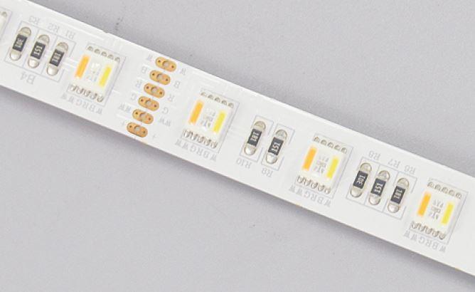 Produktbild Synergy 21 LED Flex Strip RGB DC24V + RGB-WW (RGB-CCT) 300LEDs one chip IP65 (RGB, Warmweiss, 500 cm, Indoor)