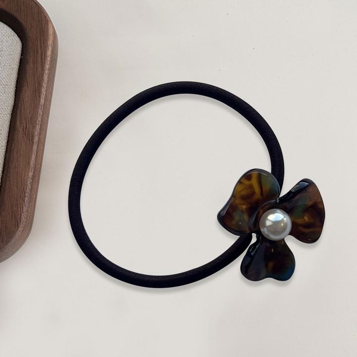 Immagine prodotto Avizar Haargummi mit Bernsteinblüte & Perle (Elastico per capelli)