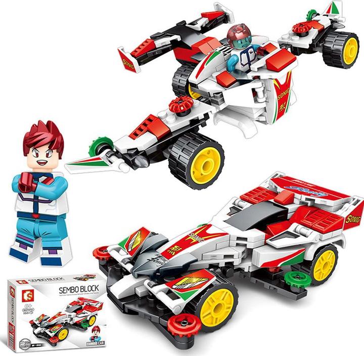 Actual product image Sembo Mini racing car