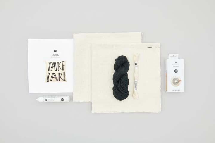 Actual product image Rico Design Punch Needle pack "Cushion Take Care"