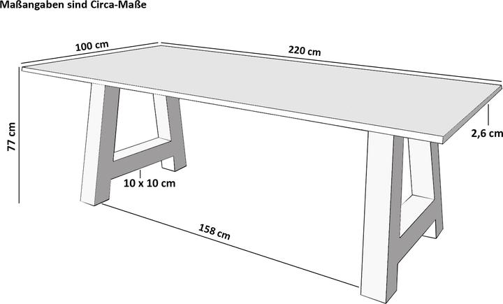 Produktbild SAM Polly (220 x 100 x 77 cm)