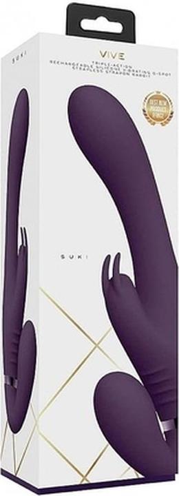 Actual product image Shots Suki - Vibrating Strapless Strap-on Rabbit