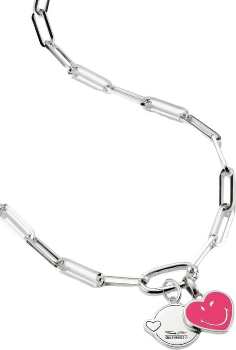 Immagine prodotto Thomas Sabo Smiley World Kiss Charm-Anhänger Connect Silber (Smalto, Argento 925)
