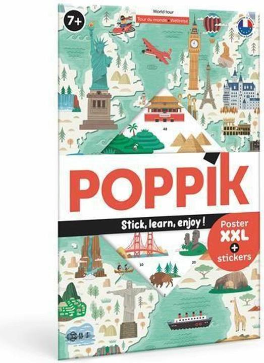 Actual product image Poppik Sticker Learning Poster World Tour