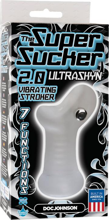 Actual product image Doc Johnson The Super Sucker 2.0 - ULTRASKYN Vibrating Stroker