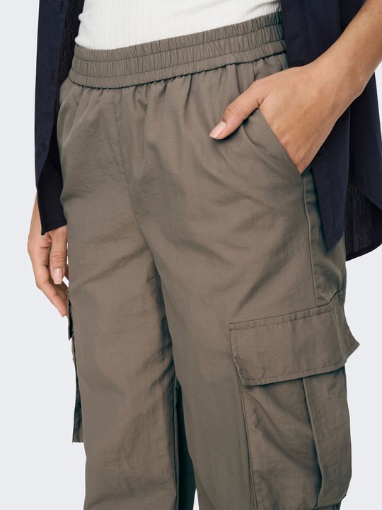 Produktbild JdY Weiter Beinschnitt Mittlere Taille Gummizug Hose Cargo-Hose (XL)