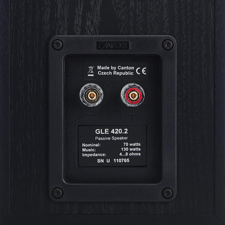 Produktbild Canton GLE 420.2, Kompaktlautsprecher, 130 Watt, Schwarz (1 Paar, 130 W)