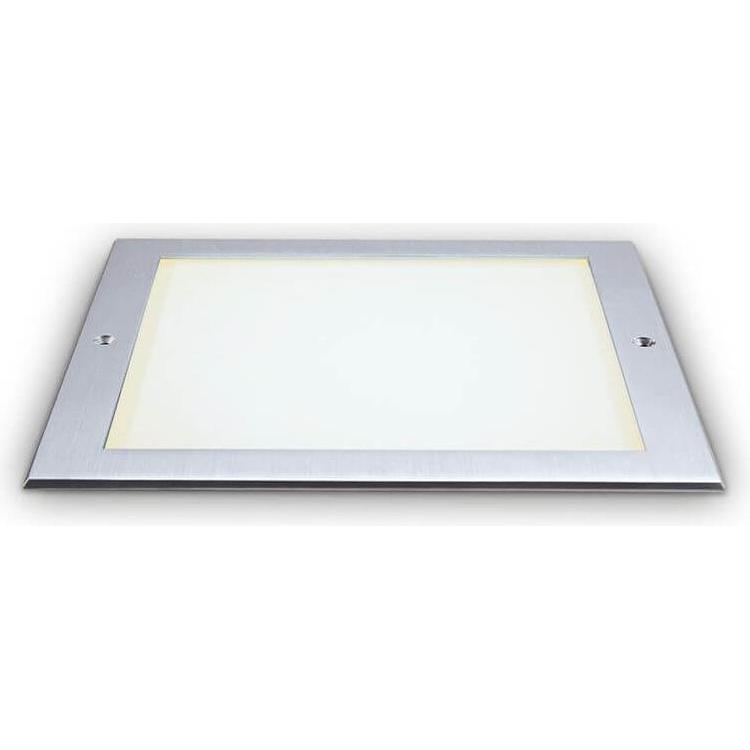 Ideal lux, Gartenbeleuchtung, TAURUS LED Einbauleuchte 11W Stahlfarben IP67 warmweiss 325675 (1250 lm, IP67)
