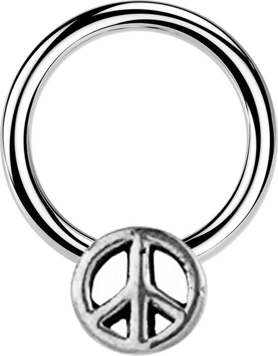 Immagine prodotto Star Piercing Anello Micro Closure argento Pace argento (Ottone, Acciaio chirurgico 316L)