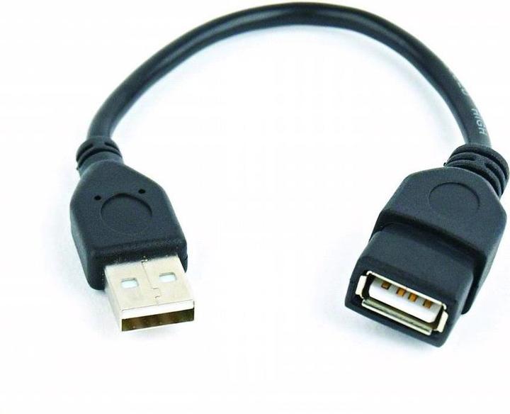 Produktbild Gembird CABLE USB2 EXTENSION AM-AF/CCP-USB2-AMAF-0.15M (0.15 m, USB 2.0)
