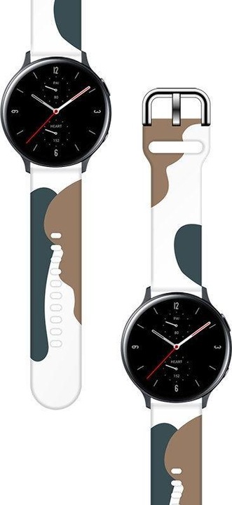 Immagine prodotto Hurtel Cinturino Moro Band per Samsung Galaxy Watch 46mm Silicone Strap Watch Bracelet Pattern 1 (Silicone)