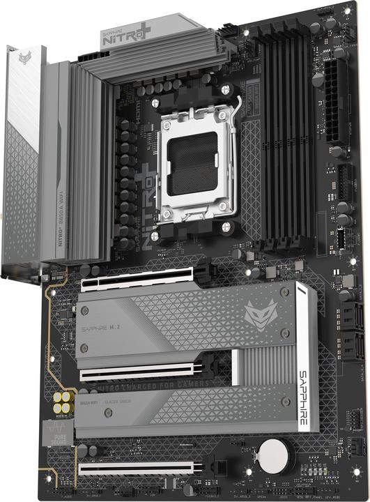 Productafbeelding Sapphire NITRO+ B850A WIFI7 1xHDMI 1.4 1xDP 1.2 (AM5, AMD B850, mATX)