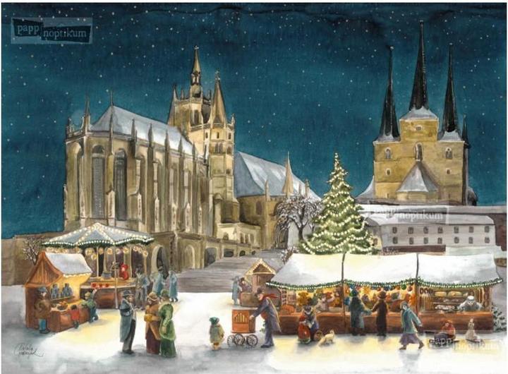 Actual product image Pappnoptikum 1041 - Erfurt Cathedral (Advent calendar)
