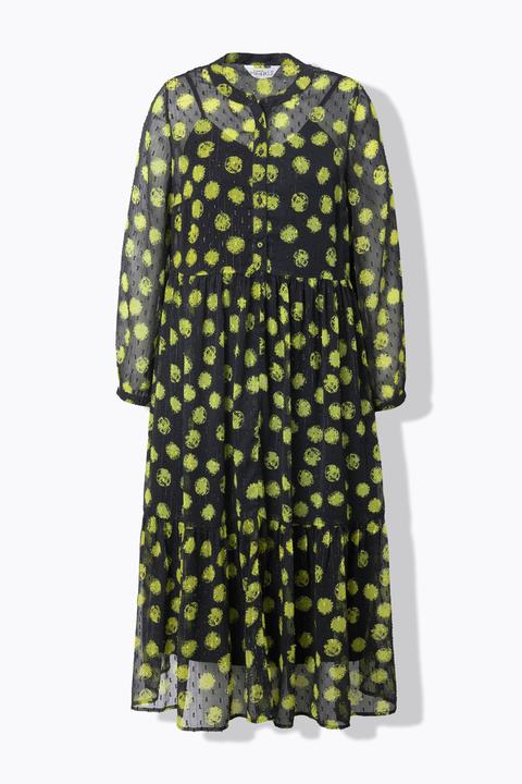 Produktbild Studio Untold Maxikleid, A-Line, Dot Print, Langarm (54)