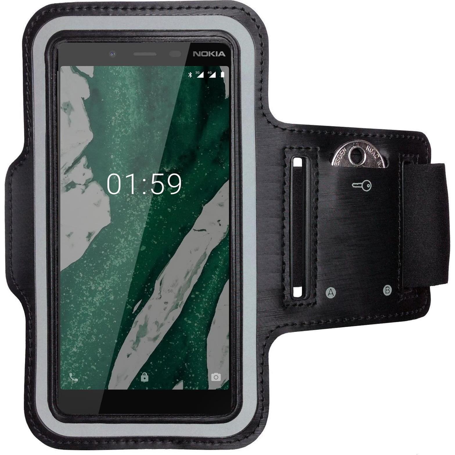 CoverKingz Sportarmband für Nokia 1 Plus, Smartphone Sportarmband, Schwarz