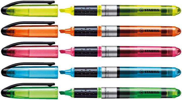 Actual product image STABILO Highlighter - NAVIGATOR - pack of 10 - green (Green, 5 mm, 10 x)