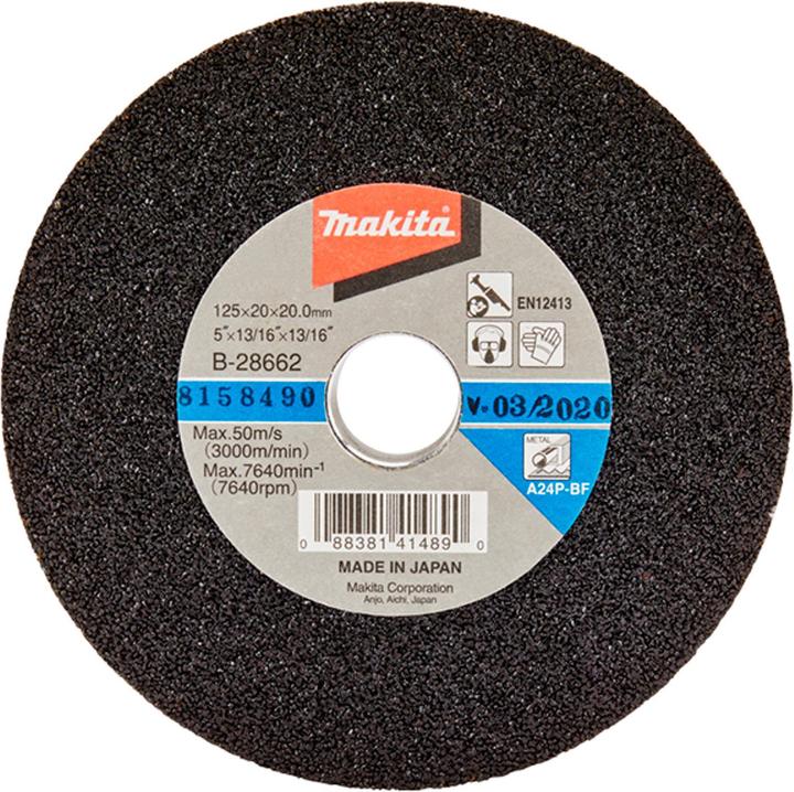 Actual product image Makita Grinding stone K24 125x20x20 (B-28662) (A24P-BF)