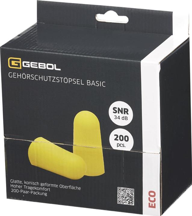 Gebol Gehörschutzstöpsel Basic, Dispenser (200x)