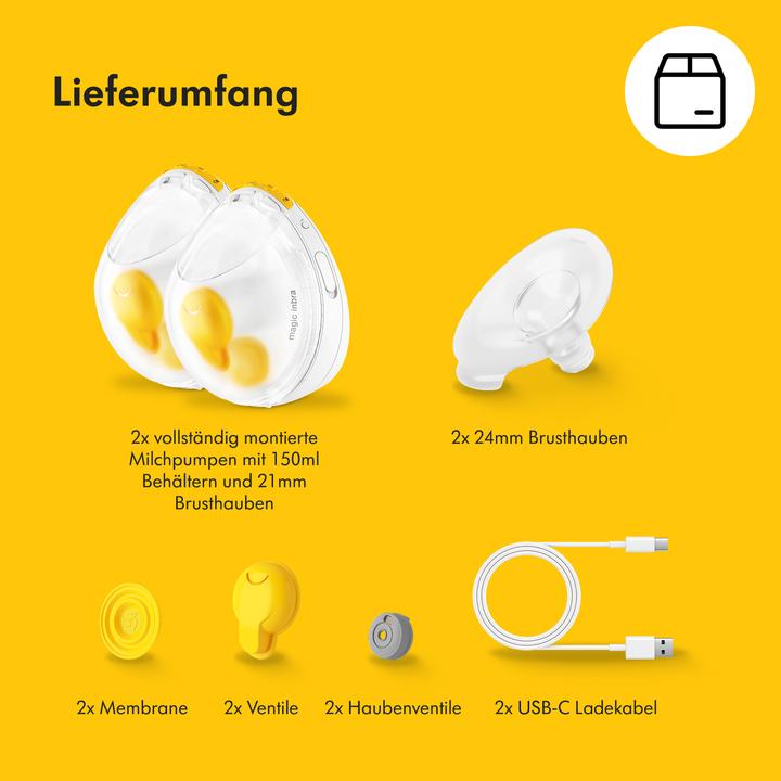Actual product image Medela Magic InBra - portable double breast pump