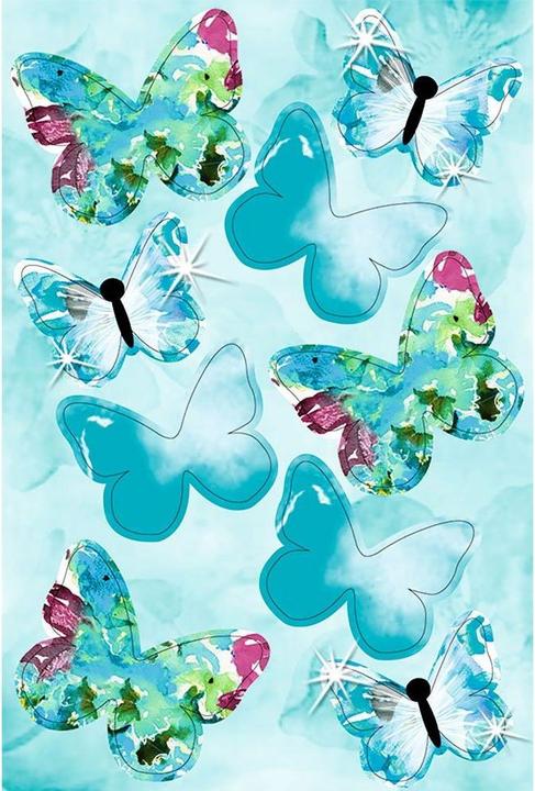 Produktbild Ursus Sticker Schmetterlinge 21940099F 2 Farben 24 Stück