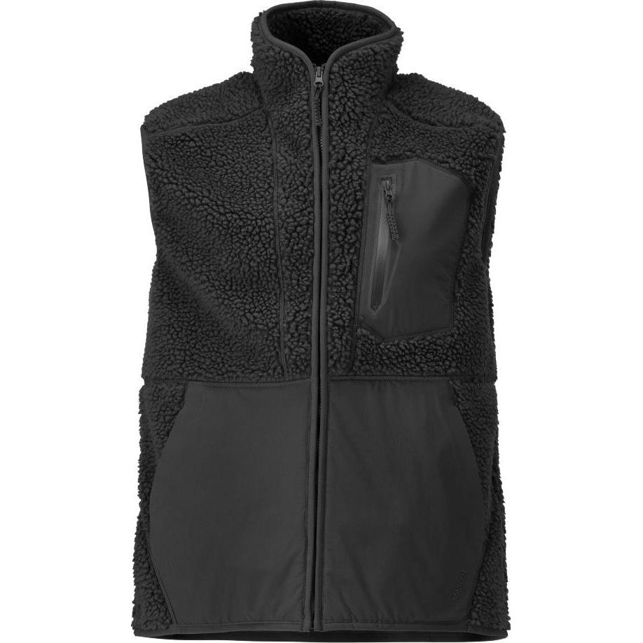 Mascot Uomo Nero Uomini, Gilet, Gilet In Pelliccia Di Fibra Con Zip Taglia S, (S)