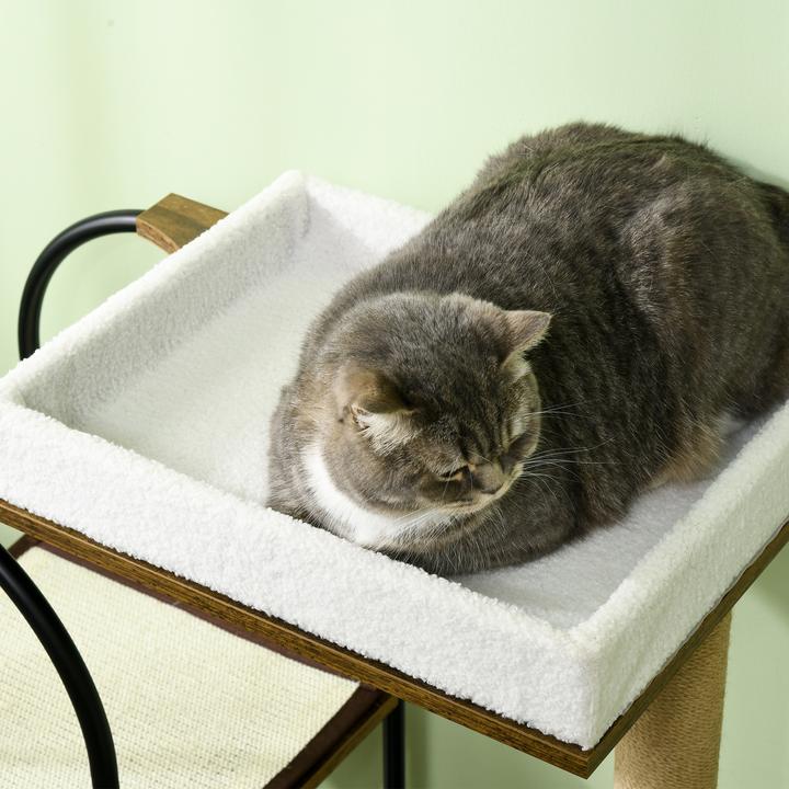 Actual product image PawHut Scratching post (118.50 cm, Rustic-brown+white)
