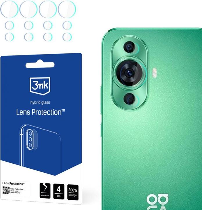 Image du produit 3MK Protection de l'objectif en verre hybride pour l'appareil photo du Huawei Nova 11 (1 pcs, Huawei Nova 11i)