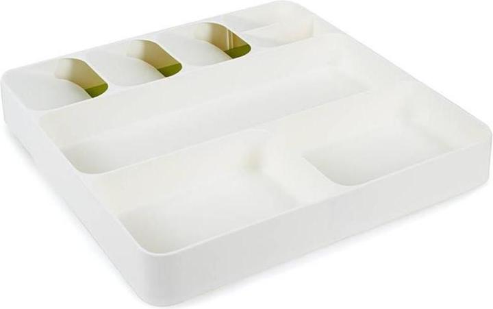 Actual product image Joseph Joseph DrawerStore cutlery tray, white/green, 38.4x39.7x5.3cm