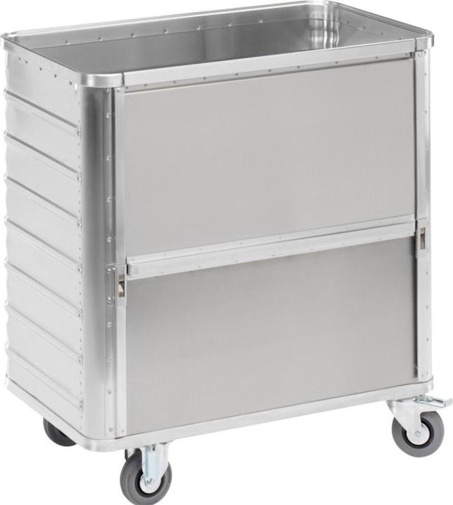 Produktbild Gmöhling Alu-Kastenwagen, absenkbare Seitenwand (250 kg)