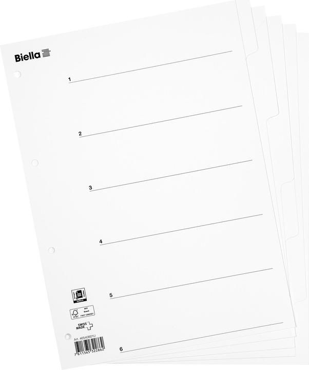 Actual product image Biella Register full format white