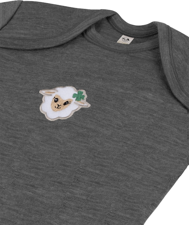 Actual product image Normani Set of 2 baby merino bodysuit short sleeves "Tauranga" - 9297 (80)