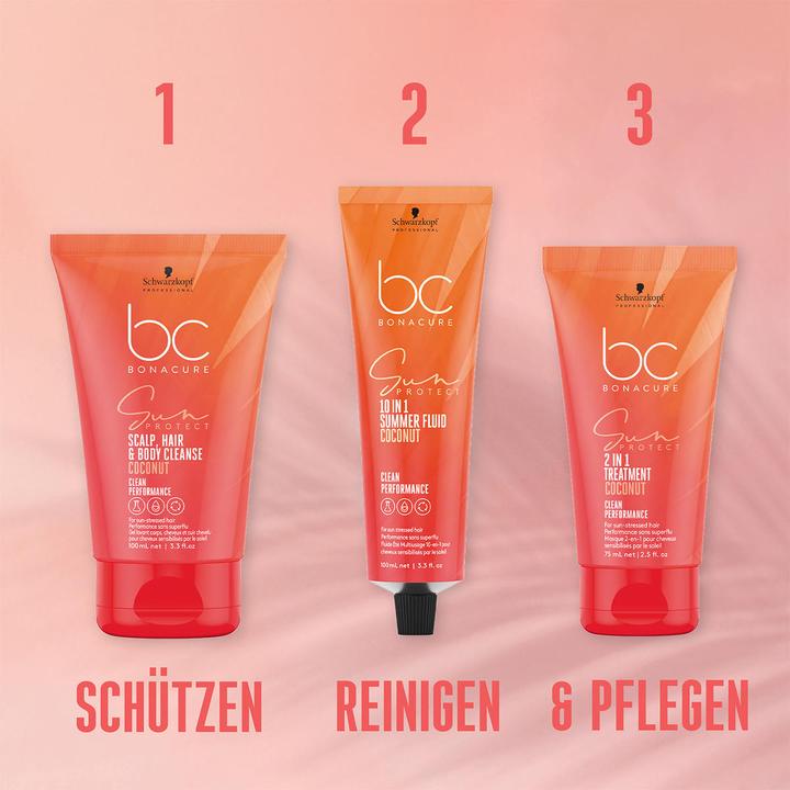 Immagine prodotto Schwarzkopf BC Sun Protect - Scap, Hair & Body Cleanse Coconut (200 ml, Shampoo liquido)