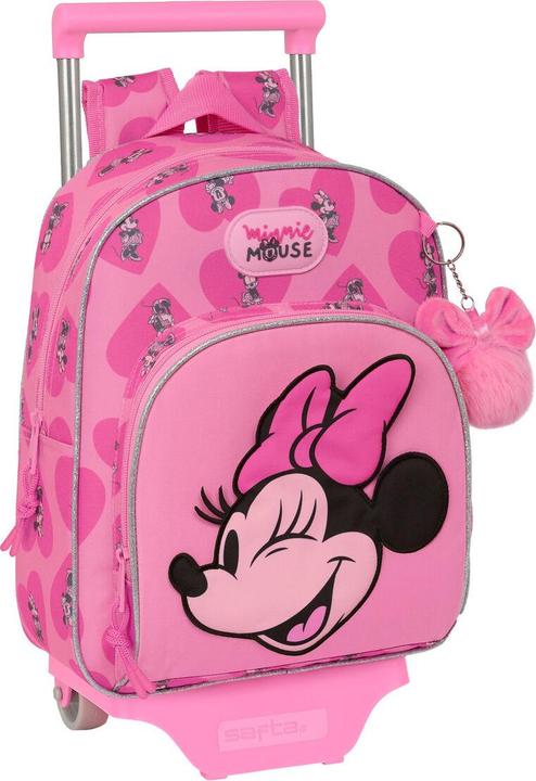 Produktbild Minnie Mouse Schulrucksack mit Rädern Loving Rosa 28 x 34 x 10 cm (28 l)