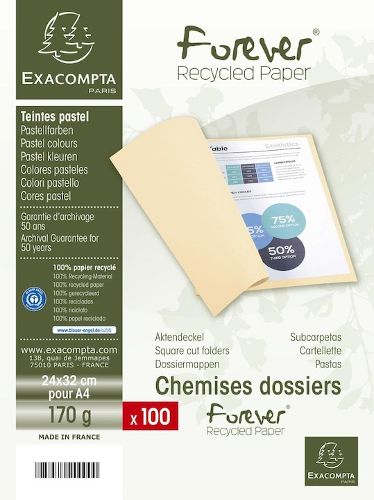 Produktbild Exacompta Aktendeckel (A4, 100 x)