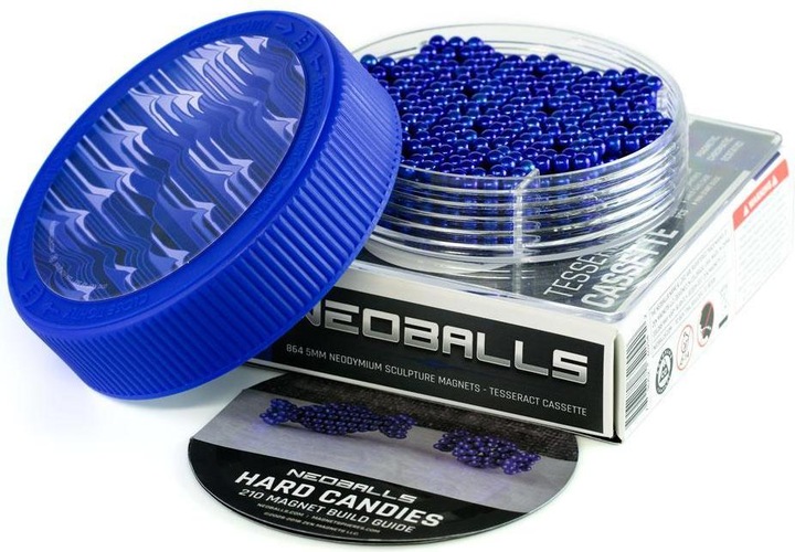 Actual product image Neoballs Sphere Magnets Blue- Tesseract Cassette