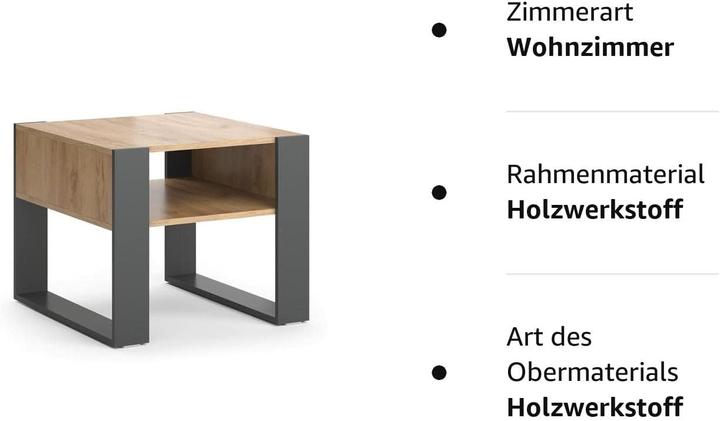 Image du produit Vicco Couchtisch (59.20 x 59 x 51 cm)