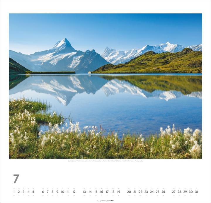 Produktbild Schweiz Kalender 2026 - Schönste Landschaften und Ansichten (48 x 46 cm, Harter Einband, Deutsch)