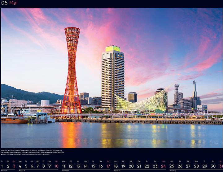 Produktbild Hafenstädte - Wandkalender 2026 (60 x 45 cm, Harter Einband, Deutsch)
